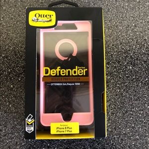 Black and pink Otterbox iPhone 7 & iPhone 8 Plus